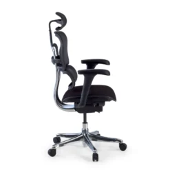 Sedia Ergonomica Ergohuman V2, seduta imbottita, struttura nera