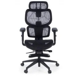 Sedia ergonomica Every, con poggiapiedi estraibile, rete