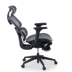 Sedia ergonomica Every, con poggiapiedi estraibile, rete
