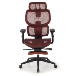 Sedia ergonomica Every, con poggiapiedi estraibile, rete