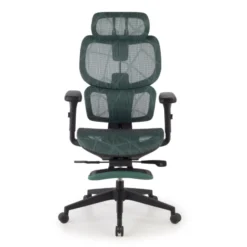 Sedia ergonomica Every, con poggiapiedi estraibile, rete