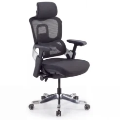 Sedia ergonomica ortopedica ZenPro, doppio schienale, struttura in alluminio