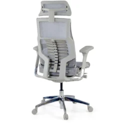 Sedia Ergonomica Pofit2, modello premium, struttura grigia