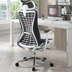Sedia Ergonomica Professionale Miller, braccioli 3D, rete