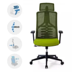 Sedia Ergonomica Quick, schienale bionico, braccioli regolabili