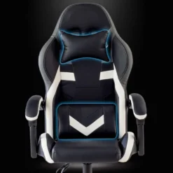 Sedia gamer Mist con braccioli ribaltabili, cuscino cervicale e lombare