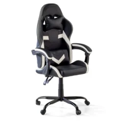 Sedia gamer Mist con braccioli ribaltabili, cuscino cervicale e lombare