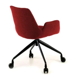 Sedia Girevole Glamm, con ruote, Resistente