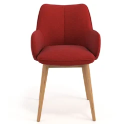 Sedia Nordica Nora, Gambe in legno, Certificata