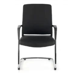 Sedia Ospiti Ufficio Bali, schienale ergonomico similpelle