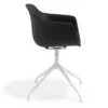 Sedia per Riunioni Alice, base piramidale