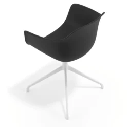 Sedia per Riunioni Alice, base piramidale