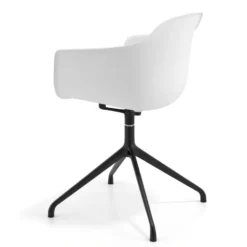 Sedia per Riunioni Alice, base piramidale