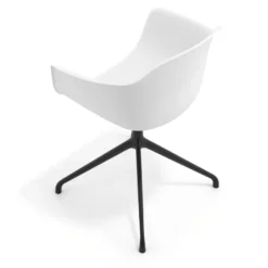 Sedia per Riunioni Alice, base piramidale