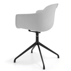 Sedia per Riunioni Alice, base piramidale