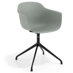 Sedia per Riunioni Alice, base piramidale