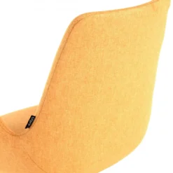 Sedia per Riunioni Glamm, imbottitura generosa, gambe in nero grafite