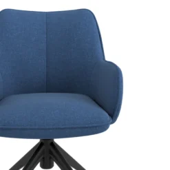 Sedia riunioni con ruote Nora, base in alluminio