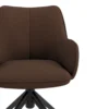 Sedia riunioni con ruote Nora, base in alluminio