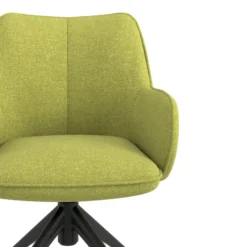 Sedia riunioni con ruote Nora, base in alluminio