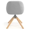 Sedia riunioni Greta, base in legno girevole