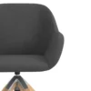 Sedia riunioni Greta, base in legno girevole