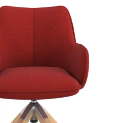 Sedia riunioni Nora, base in legno girevole