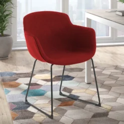 Sedia Sala Attesa Laure, Cantilever, Imbottitura Spessa, Imbottita