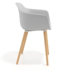 Sedia Scandinava Alice, Gambe in Legno