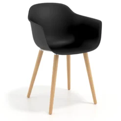 Sedia Scandinava Alice, Gambe in Legno