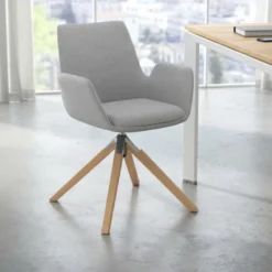 Sedia Scandinava Glamm, Gambe in Legno, Certificata