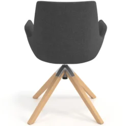 Sedia Scandinava Glamm, Gambe in Legno, Certificata