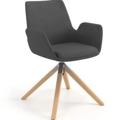 Sedia Scandinava Glamm, Gambe in Legno, Certificata