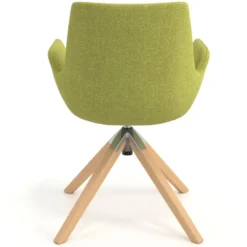 Sedia Scandinava Glamm, Gambe in Legno, Certificata