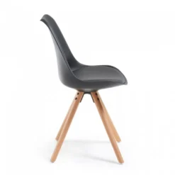 Sedia scandinava Norway, design, gambe in legno