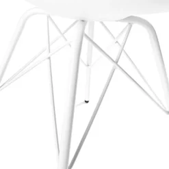 Sedia scandinava Norway, design, gambe in metallo