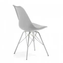 Sedia scandinava Norway, design, gambe in metallo