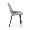 Sedia Scandinava Zafir, spessa imbottitura, gambe in metallo