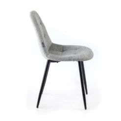 Sedia Scandinava Zafir, spessa imbottitura, gambe in metallo