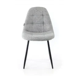 Sedia Scandinava Zafir, spessa imbottitura, gambe in metallo
