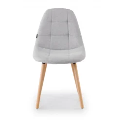 Sedia Scandinava Zafir, spessa imbottitura, gambe in legno