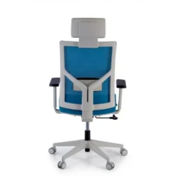 Sedia Scrivania Ergonomica Verdi white, braccioli regolabili, con poggiatesta