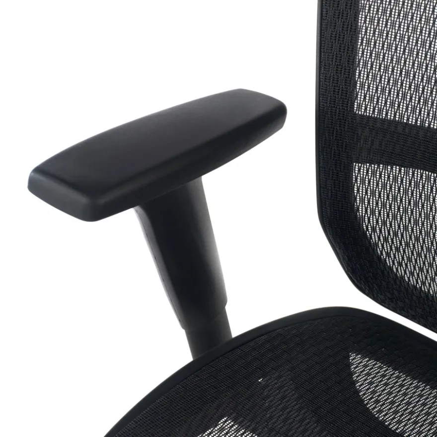 Sedia Smart Working Dover, poggiatesta, base alluminio, 8 ore