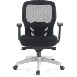 Sedia Smart Working Hazuki, braccioli 3D, schiuma iniettata, rete