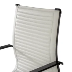 Sedia Ufficio Brenton, struttura nera, ecopelle