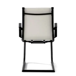 Sedia Ufficio Brenton, struttura nera, ecopelle