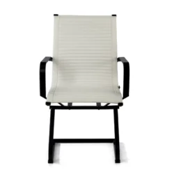 Sedia Ufficio Brenton, struttura nera, ecopelle