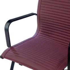 Sedia Ufficio Brenton, struttura nera, ecopelle