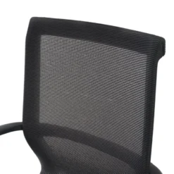 Sedia ufficio Design Fox black, Schienale Basculante, in Rete