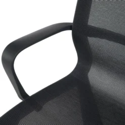 Sedia ufficio Design Fox black, Schienale Basculante, in Rete